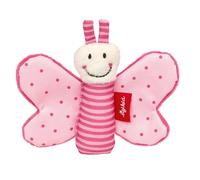 Sigikid RedStars 42834 Farfalla Afferrare Giocattolo con Foglio Crinkle Grip, Discover, Play, per bambini dalla nascita, articolo n. 42834, rosa/rosa, 9 x 12 x 2 cm