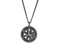 Sigil van Lilith collana per uomini e donne Ecate, Gotico, fase lunare, Lilith Dea Sigil, ciondolo Lucifero, segno mitologia, gioielli pagani, regalo, Nero, M