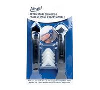 SIGILL, Applicatore e Togli Silicone, Kit per l'Applicazione e l'Eliminazione del Silicone Composto da 2 Spatole + 5 Puntali di Ricambio