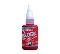 Sigill - Block Frena Filetti Forte, Flacone da 20 ml, Sigillante Anaerobico a Base Metacrilato, Alta Resistenza e Bassa Viscosità, Blocca Filetti, Dadi e Bulloni, Resistente a Vibrazioni e Temperature