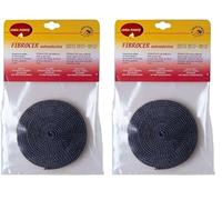 SIGILL, Fibrocer Piatta, Guarnizione in Chiusura in Fibra di Vetro Piatta per Sportelli di Stufe e Forni, Ottima Flessibilità, Color Grigio-acciaio, Made in Italy, Rotolo da 2,5m ø 10mm