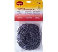 SIGILL, Fibrocer Tonda, Guarnizione in Chiusura in Fibra di Vetro per Sportelli di Stufe e Forni, Ottima Flessibilità, Color Grigio-acciaio, Made in Italy, Rotolo da 2,5m ø 10mm