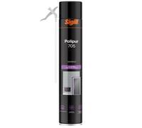 SIGILL Polipur 705 Schiuma Poliuretanica Monocomponente, 750ml, per Isolamento e Assemblaggio, Applicazione Manuale, Alta Espansione, Verniciabile, per Edilizia e Installazione Infissi