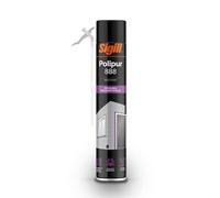 SIGILL, Polipur 888+Manuale, Schiuma Poliuretanica Monocomponente per l'Isolamento e Assemblaggio, per l'Applicazione Manuale o con Pistola, Ideata per Fissare Telai, Pareti Divisorie ecc., 750 ml