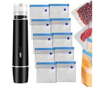 Sigillabusta - 800Mah Mini Macchina Sottovuoto per Cibi | Sigillatrice Manuale Compatta per Alimenti per Cucina Carni Avanzi - Confezionamento Sottovuoto per Congelatore