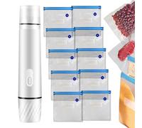 Sigillabusta per Snack,800Mah Mini Macchina Sottovuoto per Cibi - Sigillatrice Manuale Compatta per Alimenti per Cucina Carni Avanzi | Confezionamento Sottovuoto per Congelatore