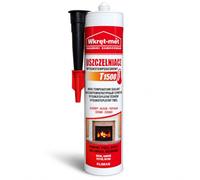 Sigillante 1500 °C, 310 ml, Resistente al Calore e Alle Temperature, in Silicone, Ignifugo, Nero, Ad Alta Temperatura, per Camino