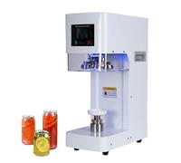 Sigillante automatico per lattine con display LCD e contatore, altezza regolabile per sigillare bottiglie di plastica, vetro e stagno con tappi in alluminio