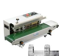 Sigillante continuo a banda - Sigillante orizzontale automatico con controllo digitale della temperatura per sacchetti di plastica in PVC con foglio di alluminio PP