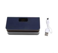 Sigillante elettrico per sacchetti senza fili, con base magnetica e display a LED, per snack, patatine, sacchetti di plastica, colore bianco, 1600 mAh, utensile da cucina portatile (blu)