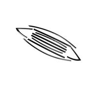 sigillante gomma auto Per Tesla Per Model 3 2017-2023, 10 pezzi, modanature esterne per finestrini in ABS nero opaco, rivestimento laterale sottoporta