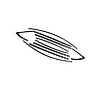 sigillante gomma auto Per Tesla Per Model 3 2017-2023, 10 pezzi, modanature esterne per finestrini in ABS nero opaco, rivestimento laterale sottoporta