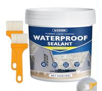 Sigillante Impermeabile Liquido Trasparente 1KG - Impermeabilizzante Invisibile per Interni/Esterni, Antigoccia per Perdite Bagno/Tetti/Muri | Adesivo a Base Acqua