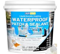 Sigillante Impermeabile Liquido, Trasparente Rivestimento Impermeabile 4L | Ripara l'agente Anti-perdita, Sigillante Invisibile Impermeabile a Prova d'acqua per Interno ed Esterno Impermeabilizzante