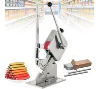 Sigillante manuale per alimenti a forma di U, capacità di 150-200 clip per salsicce e carne, ideale per supermercati e trasformazione alimentare, facile da usare
