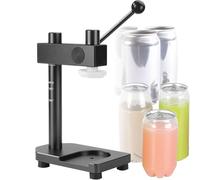 Sigillante manuale per lattine, resistente lega di alluminio per la conservazione di alimenti e bevande, altezza regolabile per uso domestico e commerciale