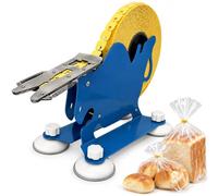 Sigillante Manuale per Sacchetti del Pane,Vassoio con 2000 Clips,4 Ventose | Sigilla pane e sacchetti di cellophane, carico a lotti con clip, panetterie e supermercati