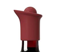 Sigillante per beccuccio di vino in silicone - Tappo e versatore per bottiglie di vino in silicone, tappi per champagne con beccuccio, tappi a prova di perdite, sigillante riutilizzabile | Tappo per