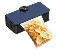 Sigillante per sacchetti di patatine fritte, ricaricabile, regolabile, 6 | Distributore elettrico a LED per conservare alimenti, cucina, casa, dormitorio, appartamento, colazione, panino, pranzo