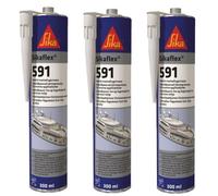 Sigillante Sikaflex 591 Marino BIANCO 300Ml 3 Pezzi