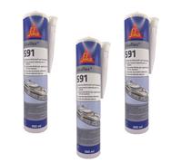 Sigillante Sikaflex® Marino 591 BIANCO 300ml 3 PEZZI