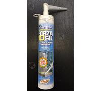Sigill Forza 10, Silicone Acetico Bianco Antimuffa per Sanitari, Biocida e Fungicida, Garantito 10+ Anni, Cartuccia 280ml