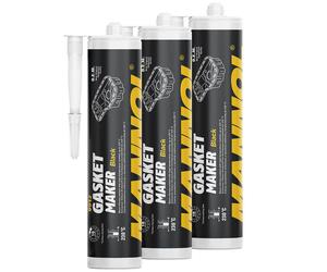 Sigillante Silikonico Gasket Maker Nero MANNOL 9912 3 X 310 Ml
