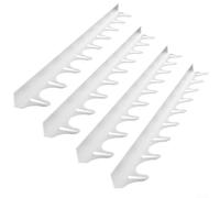 Sigillanti in silicone per stufe, 4 pezzi, per una cucina più pulita e ridurre il disordine tra gli elettrodomestici (trasparente)