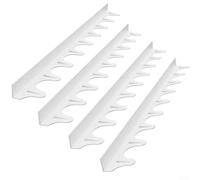 Sigillanti in silicone per stufe, 4 pezzi, per una cucina più pulita e ridurre il disordine tra gli elettrodomestici (bianco)