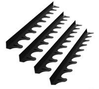 Sigillanti in silicone per stufe, 4 pezzi, per una cucina più pulita e ridurre il disordine tra gli elettrodomestici (nero)