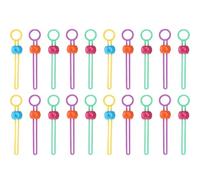 Sigillanti per sacchetti, multiuso, clip riutilizzabili per sacchetti alimentari, corde appendibili per la conservazione degli alimenti (colore casuale, 20 pezzi)