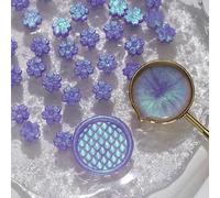 sigillare perline di cera, 100 pezzi Aurora Cherry Blossom Misto Colore Sigillo di Cera Perline di Cera Lacca Fiammeggiante Pellet for Decorazione di Biglietti di Auguri di Buste(2)