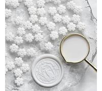 sigillare perline di cera, 100 pezzi Aurora Cherry Blossom Misto Colore Sigillo di Cera Perline di Cera Lacca Fiammeggiante Pellet for Decorazione di Biglietti di Auguri di Buste(30)