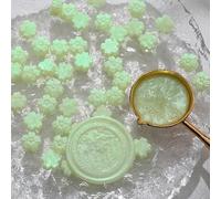 sigillare perline di cera, 100 pezzi Aurora Cherry Blossom Misto Colore Sigillo di Cera Perline di Cera Lacca Fiammeggiante Pellet for Decorazione di Biglietti di Auguri di Buste(16)