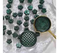 sigillare perline di cera, 100 pezzi Aurora Cherry Blossom Misto Colore Sigillo di Cera Perline di Cera Lacca Fiammeggiante Pellet for Decorazione di Biglietti di Auguri di Buste(4)