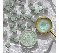 sigillare perline di cera, 100 pezzi Aurora Cherry Blossom Misto Colore Sigillo di Cera Perline di Cera Lacca Fiammeggiante Pellet for Decorazione di Biglietti di Auguri di Buste(18)