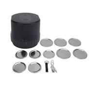Sigillatore di aspirapolvere del barattolo elettrico portatile completamente automatico a corda ricaricabile risparmio da 1200 mAh barattolo aspirapolvere per il picnic di viaggio (Nero)