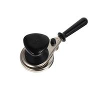 Sigillatore Manuale per Lattine in Metallo e Banda Stagnata Nero | Impugnatura Ergonomica Antiscivolo, Struttura Stabile Palo Ausiliario, per Tappi e Chiusure di Lattine