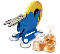 Sigillatore Manuale per Sacchetti di Pane, Vassoio da 2000 Clip | Sigilla sacchetti per pane e panini, base a ventosa a quattro punti, panetterie e fabbriche alimentari