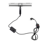 Sigillatrice a mano, sigillatrice a caldo da 350 W, con 16", lunghezza di sigillatura 7 livelli, temperatura regolabile, macchina di sigillatura termica portatile, 290-300 °C, argento, nero