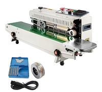 Sigillatrice a nastro continuo - Macchina per sigillare film regolabile con controllo temperatura e velocità per sacchetti di plastica 0,02-0,08 mm