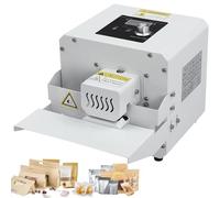 Sigillatrice automatica a caldo, macchina per imballaggio alimentare commerciale da 80 W, temperatura regolabile da 0 a 200 ℃, velocità di sigillatura 5 m/min, adatta per film in PVC