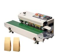 Sigillatrice automatica per imballaggi alimentari - Sigillante continuo, velocità di sigillatura 0-12m/min, controllo della temperatura 0-300°C, ideale per fogli di alluminio e sacchetti di carta
