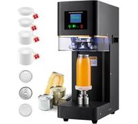 Sigillatrice automatica per lattine, 140 W, con 4 supporti, display LCD per sigillare vetro, plastica e lattine