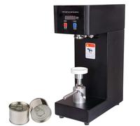 Sigillatrice commerciale per lattine da 180 W, a tenuta stagna, semi-automatica, adatta per lattine da 5,5 cm, ideale per caffetterie, bar, bancarelle di frullati, bancone LCD (nero)