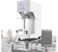 Sigillatrice Elettrica Professionale 370W, Macchina Sigillatrice Semi-Automatica, Altezza Regolabile per Lattine Plastica/Alluminio, Apertura 2,2 Pollici, Pannello LCD per Negozio Bevande e Casa