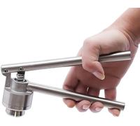 Sigillatrice manuale per bottiglie, in acciaio inox, per sigillatura sicura del tappo a scatto, facile da usare, ideale per applicazioni di laboratorio e ricerca
