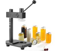 Sigillatrice manuale per lattine senza alimentazione, sigillatrice compatta a pressione manuale per lattine usa e getta, tè al latte, birra, spezie, strumento regolabile in altezza per esigenze di