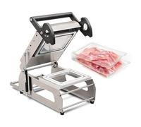 Sigillatrice manuale per vassoi a pressione, macchina termosaldatrice con controllo della temperatura, 7-8 guarnizioni/minuto, in acciaio inox, per scatole da asporto e cibi cotti