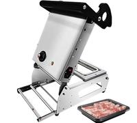 Sigillatrice per imballaggi alimentari, sigillatrice per scatole fresche con serratura commerciale pressata a mano, Sigillante manuale per vassoi per scatole per pranzo, 7-8 sigilli/minuto, larghezza